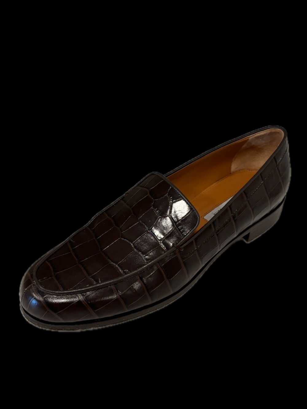 Emme Parsons Danielle Embossed Croc Loafers